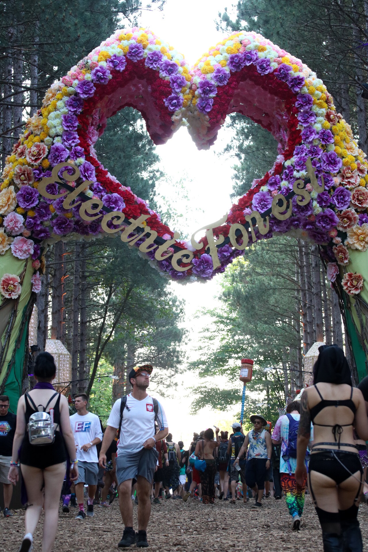 electric forest flower heart