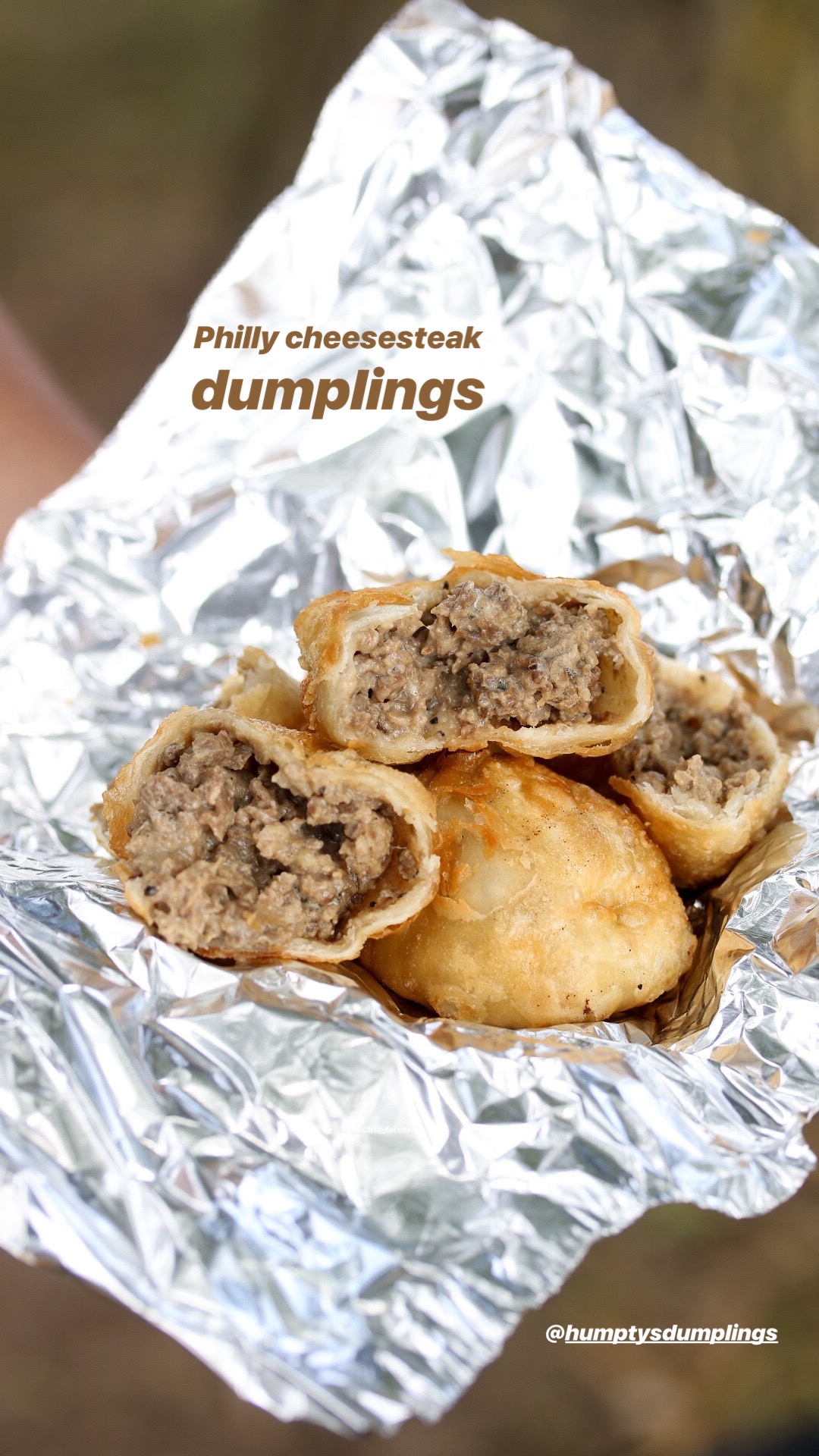 humpty dumplings philly cheesesteak dumplings electric forest