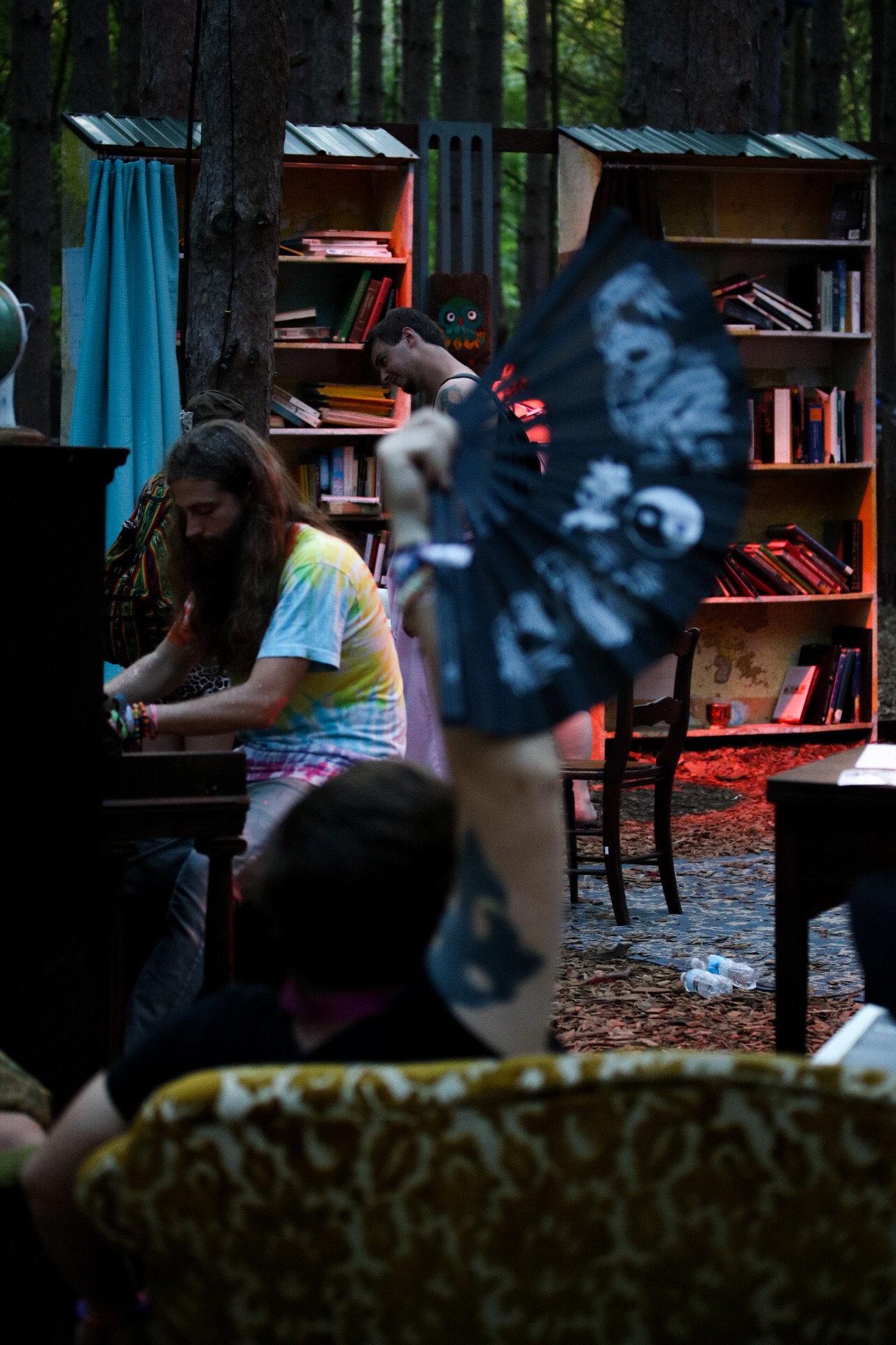 living room electric forest