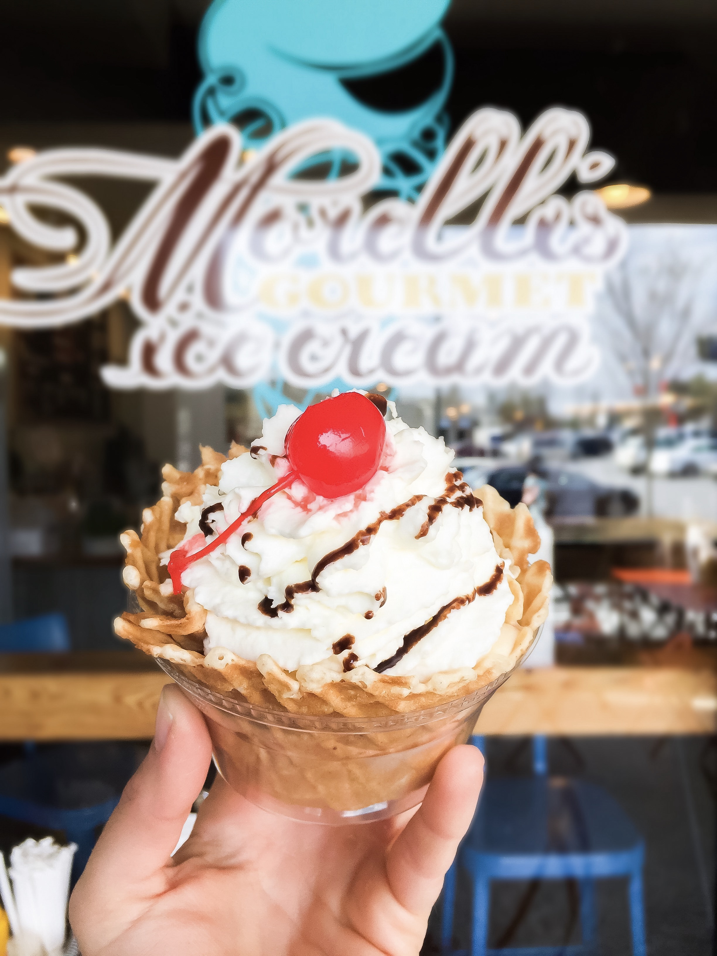 Morelli's gourmet ice cream sundae