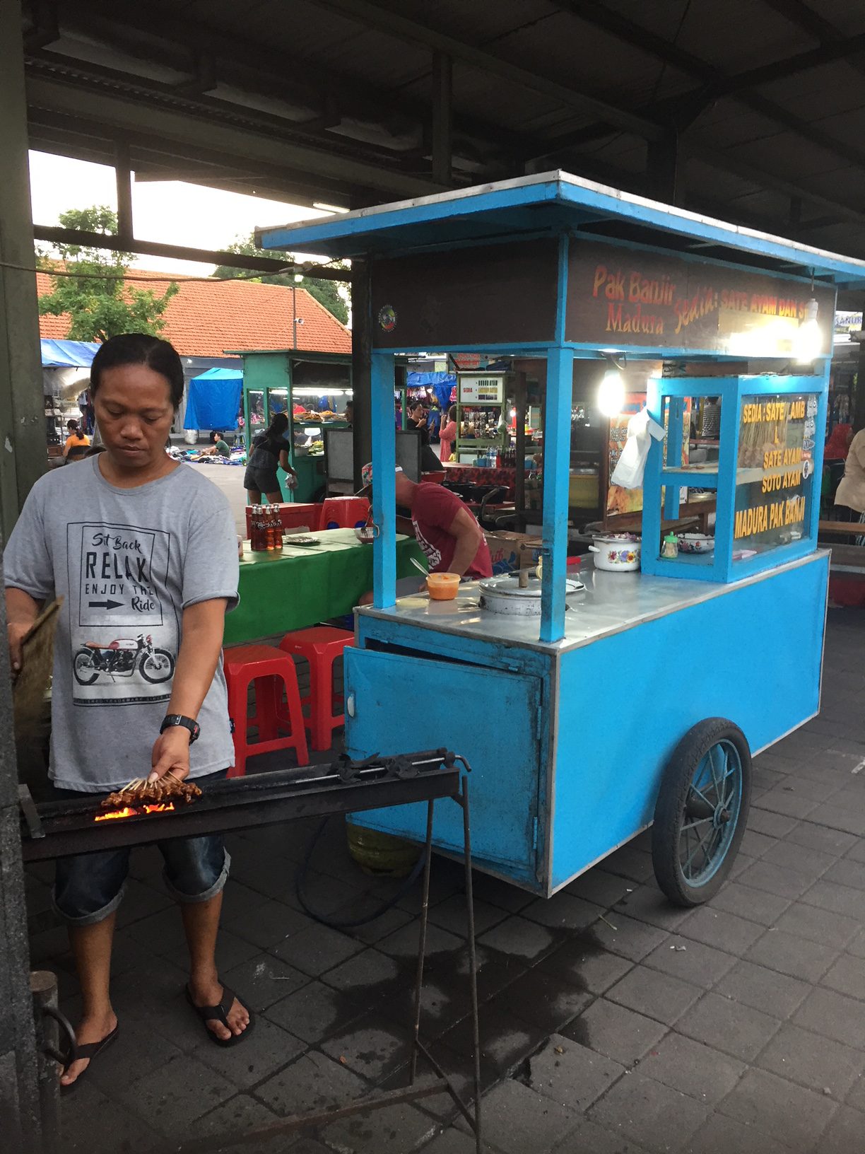 satay guy sanur night market bali guide
