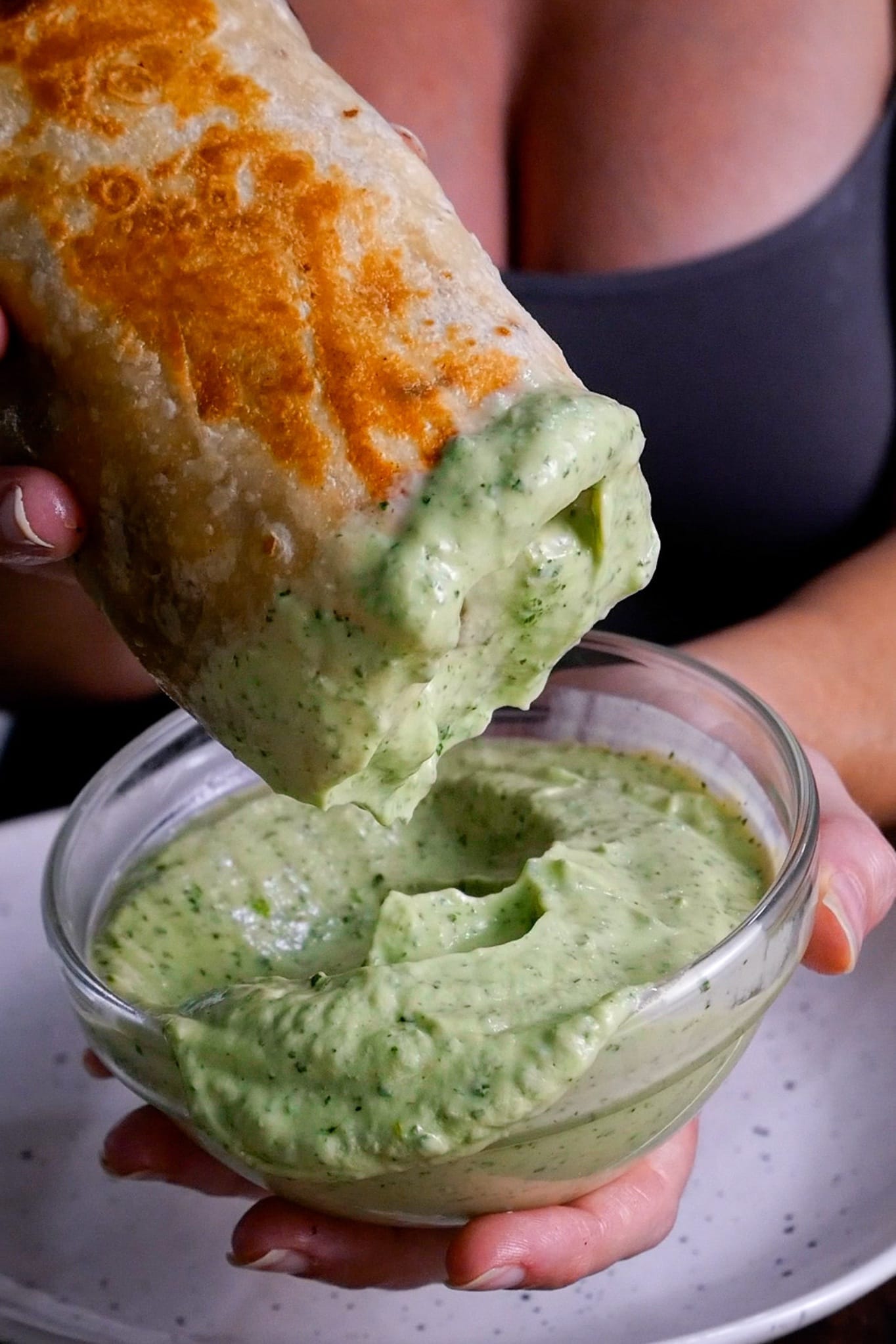 Cheesy, Beanie Green Chili Burritos