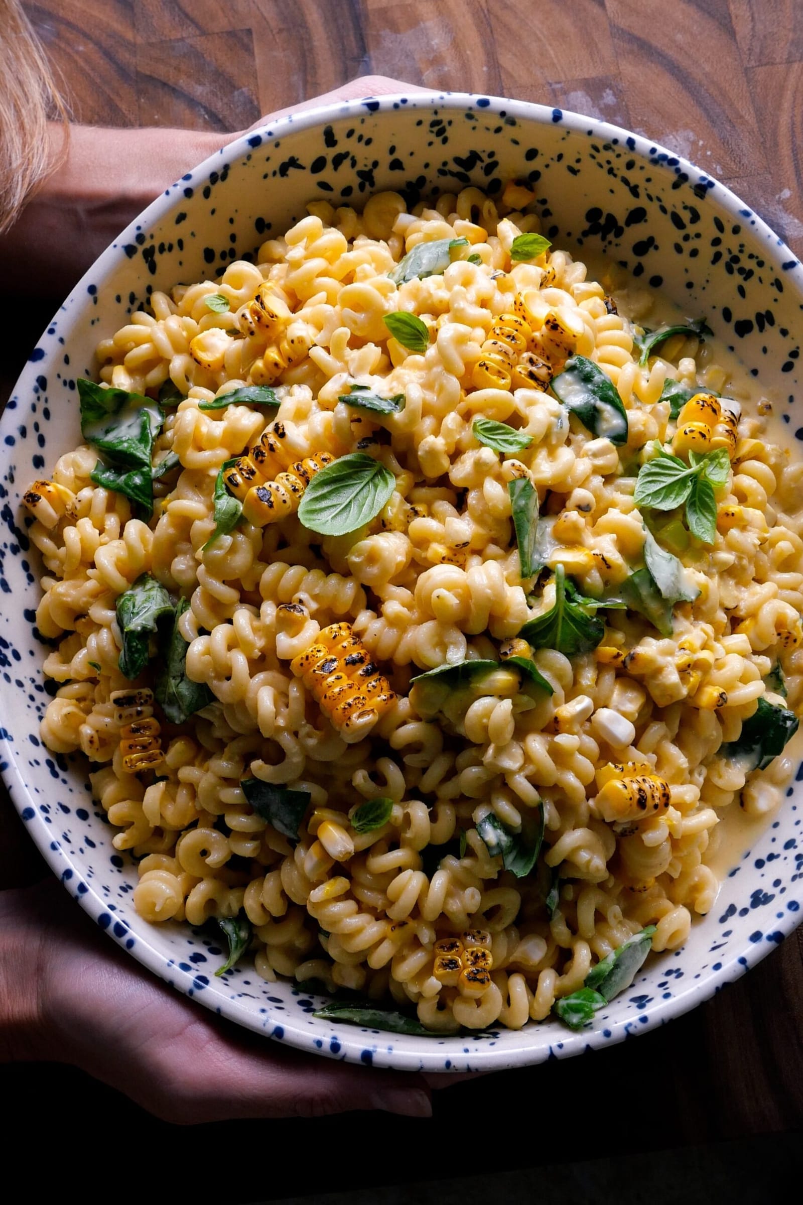 Summer Corn and Basil Pasta