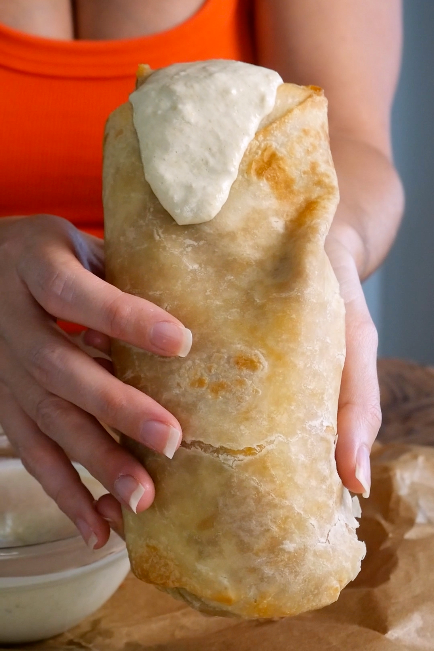 Green Chile Bean and Cheese Burrito