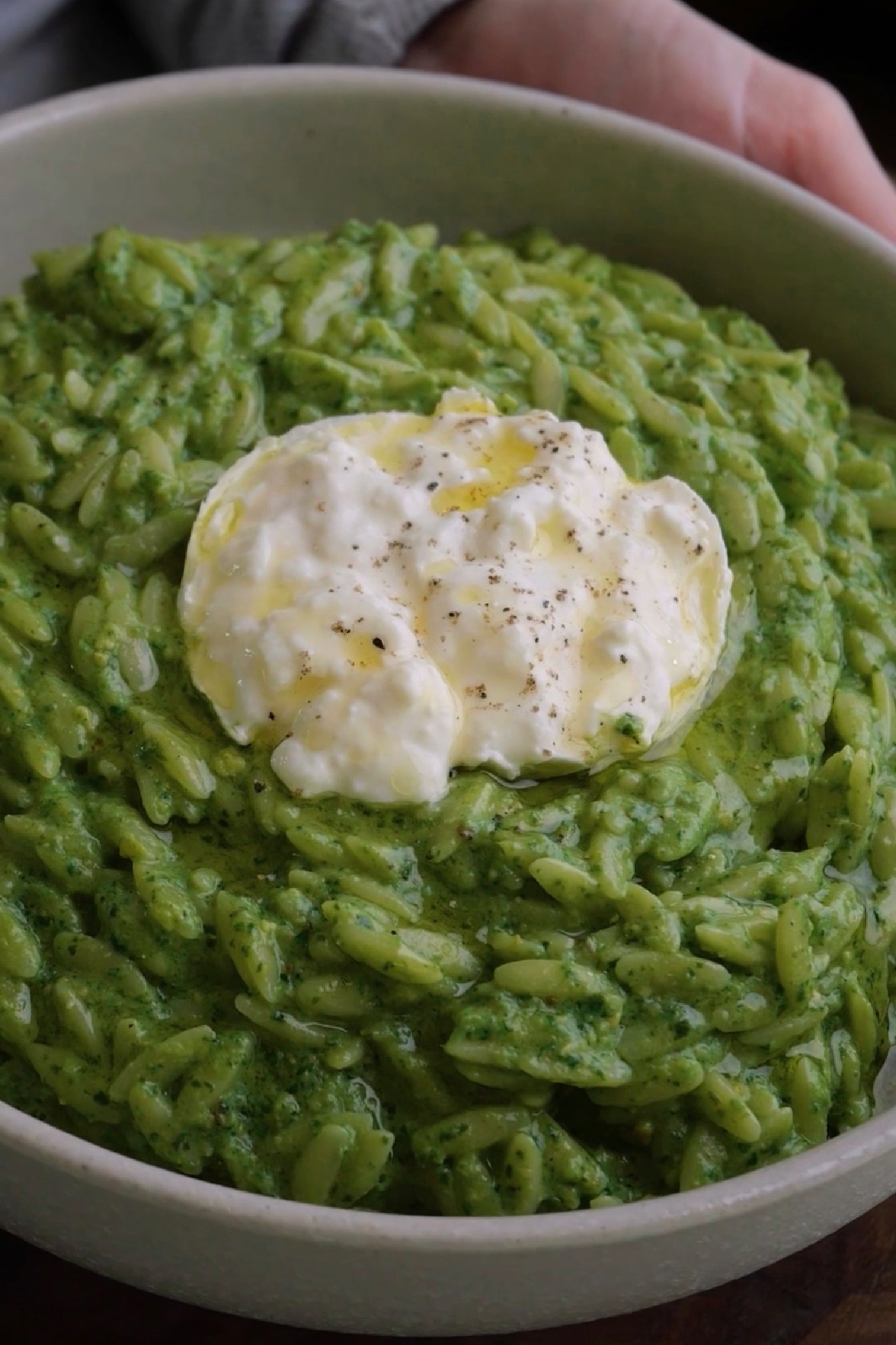Green Goddess Pesto Orzo