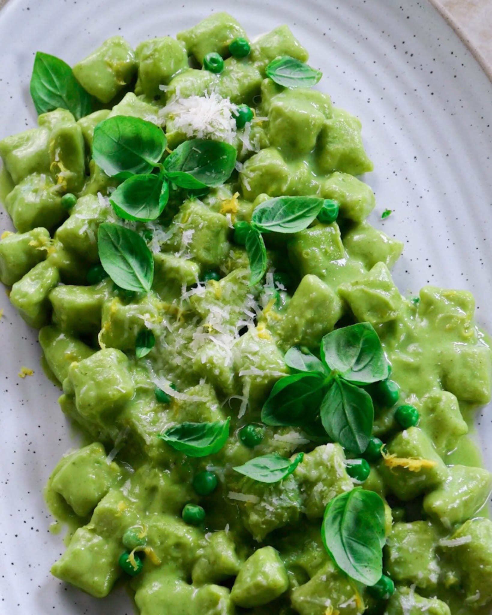 Sweet Pea Ricotta Gnocchi